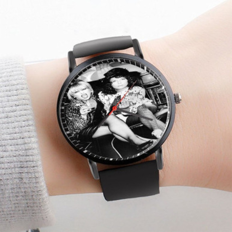 Pastele Patsy Stone and Edina Monsoon Absolutely Fabulous Watch Custom Unisex Black Quartz Watch Premium Gift Box Watches