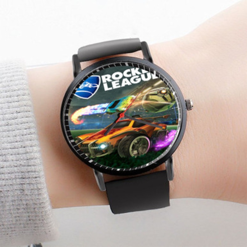 Pastele Rocket League Watch Custom Unisex Black Quartz Watch Premium Gift Box Watches