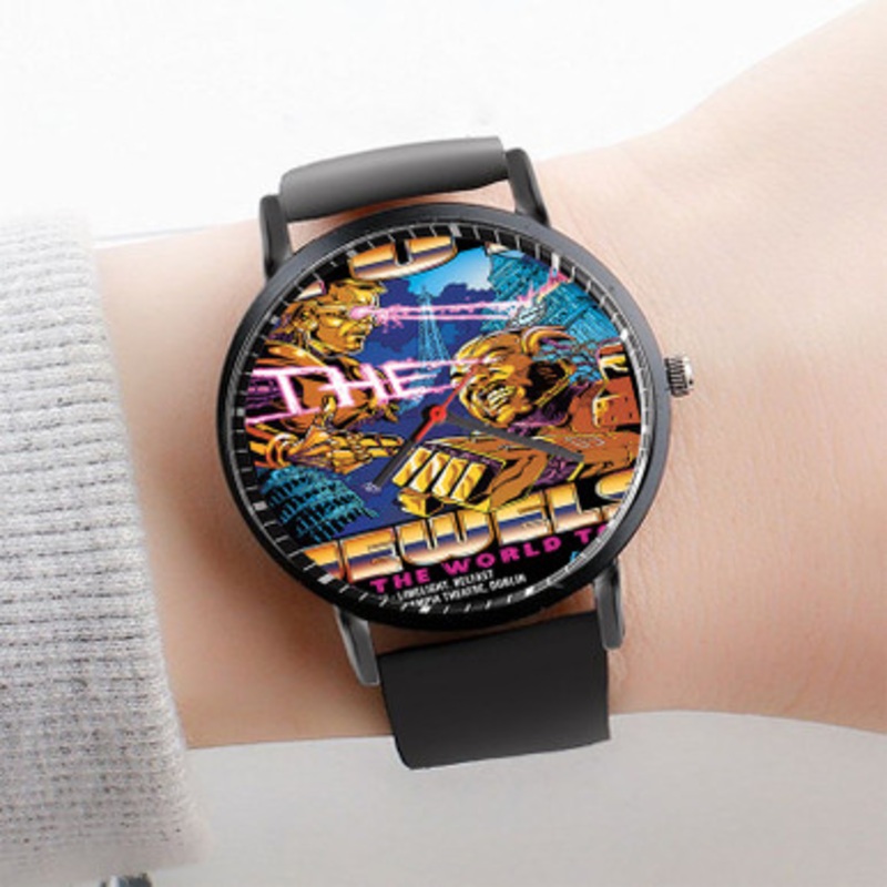 Pastele Run The Jewels Watch Custom Unisex Black Quartz Watch Premium Gift Box Watches