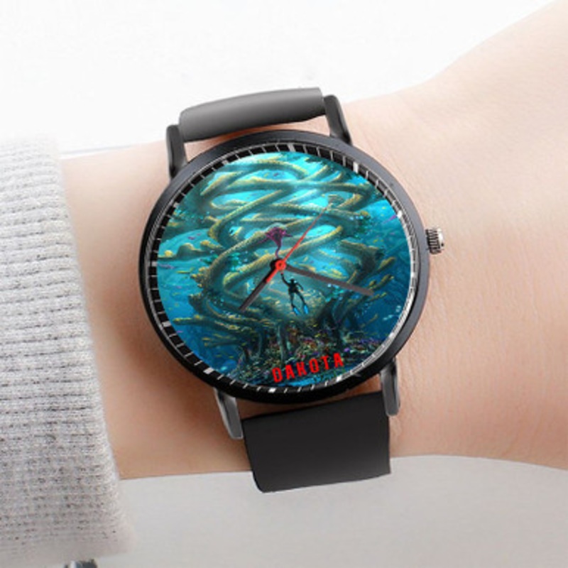 Pastele Subnautica Underwater 2 Watch Custom Unisex Black Quartz Watch Premium Gift Box Watches