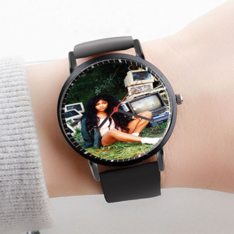 Pastele Sza Art Watch Custom Unisex Black Quartz Watch Premium Gift Box Watches