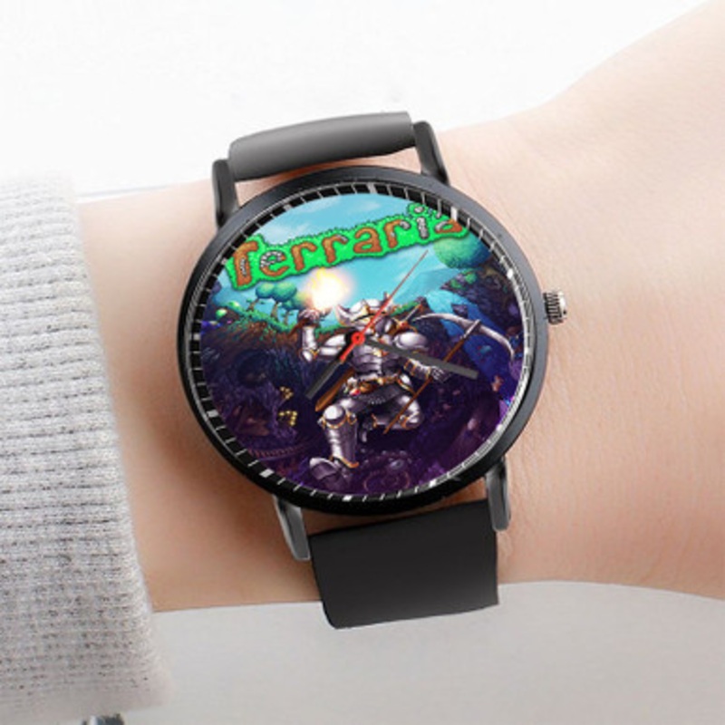 Pastele Terraria Watch Custom Unisex Black Quartz Watch Premium Gift Box Watches