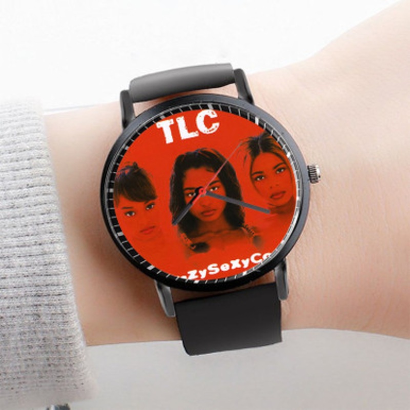 Pastele TLC Crazy Sexy Cool Watch Custom Unisex Black Quartz Watch Premium Gift Box Watches