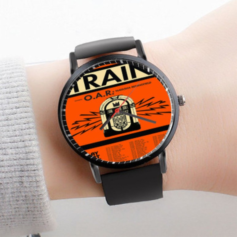 Pastele Train Play That Song Tour Watch Custom Unisex Black Quartz Watch Premium Gift Box Watches