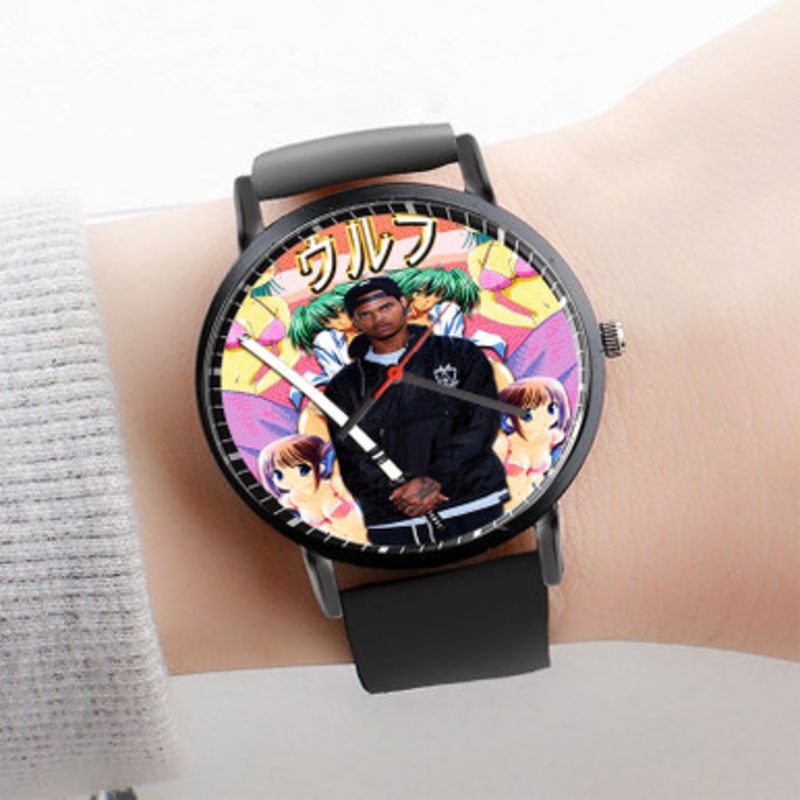 Pastele Xavier Wulf Watch Custom Unisex Black Quartz Watch Premium Gift Box Watches