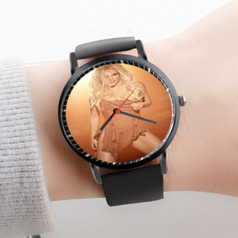 Pastele Britney Spears Piece of Me Watch Custom Unisex Black Quartz Watch Premium Gift Box Watches