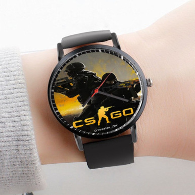 Pastele Counter Strike Global Offensive Watch Custom Unisex Black Quartz Watch Premium Gift Box Watches