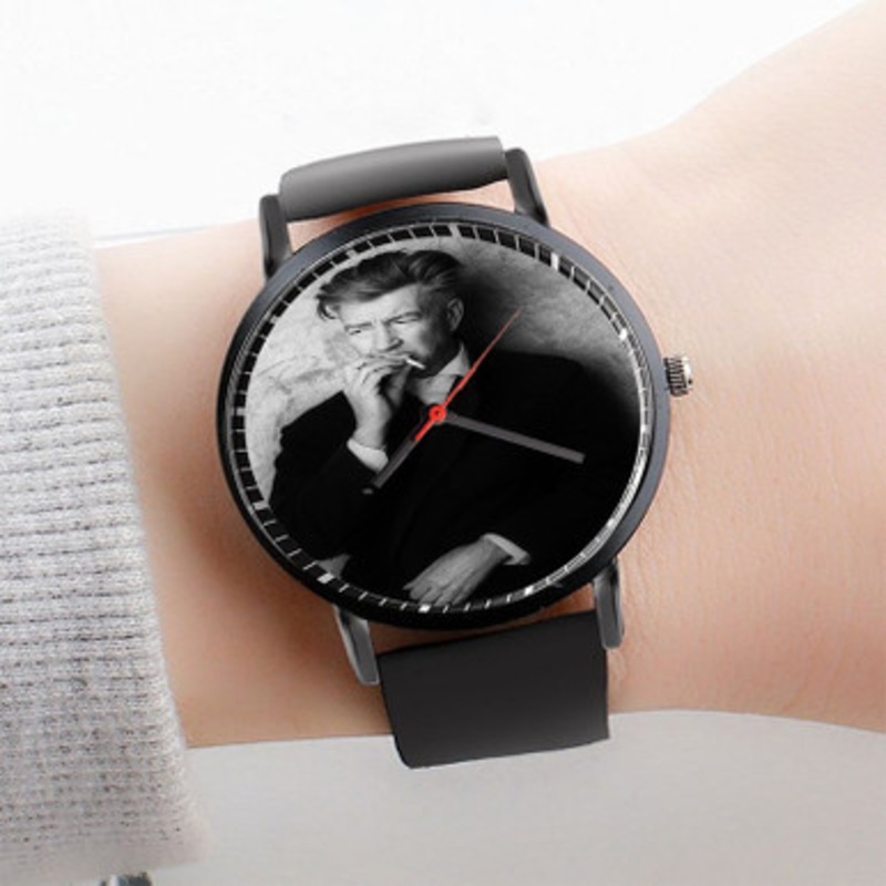 Pastele David Lynch Watch Custom Unisex Black Quartz Watch Premium Gift Box Watches