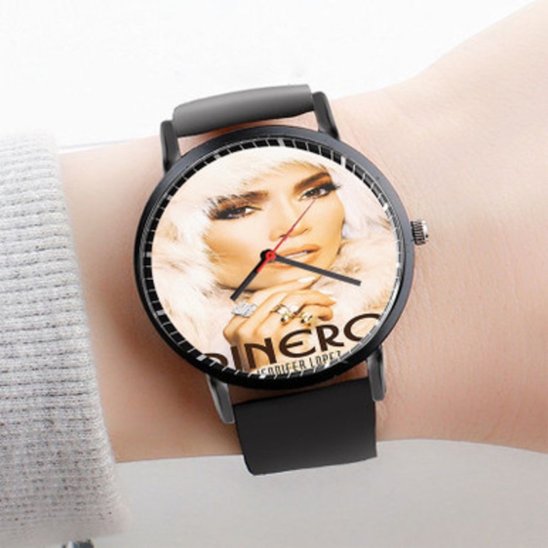 Pastele Dinero Jennifer Lopez Feat Cardi B DJ Khaled Watch Custom Unisex Black Quartz Watch Premium Gift Box Watches