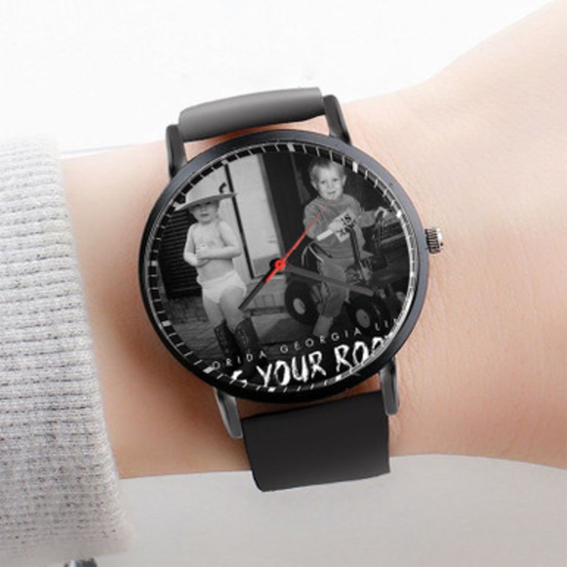 Pastele Florida Georgia Line Dig Your Roots Watch Custom Unisex Black Quartz Watch Premium Gift Box Watches