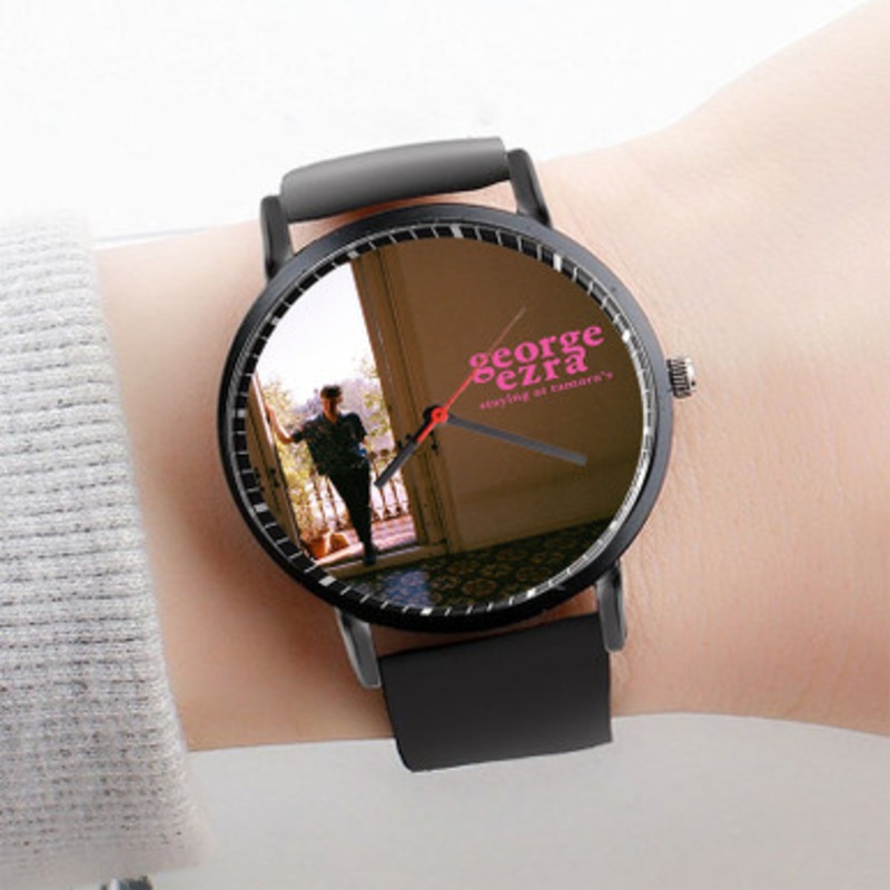 Pastele george ezra Watch Custom Unisex Black Quartz Watch Premium Gift Box Watches