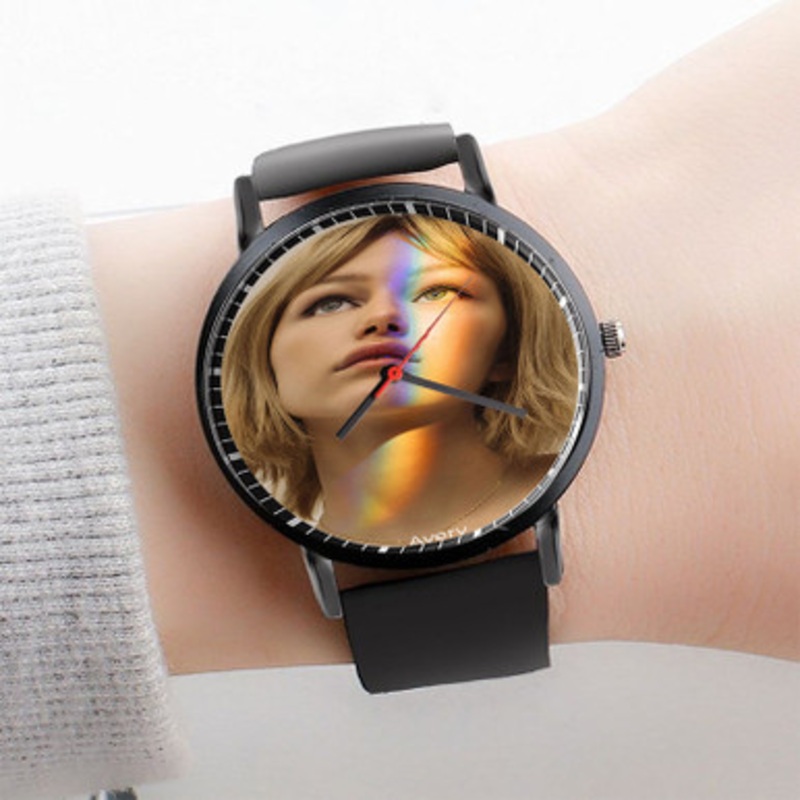 Pastele Grace Vander Waal Arts Watch Custom Unisex Black Quartz Watch Premium Gift Box Watches
