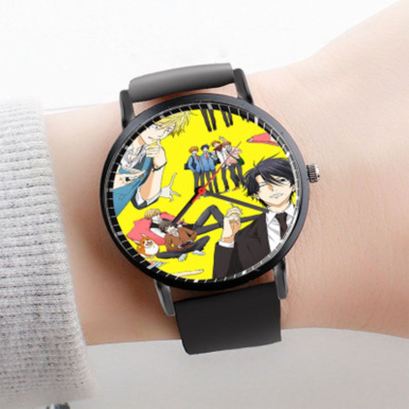 Pastele Hitorijime My Hero Watch Custom Unisex Black Quartz Watch Premium Gift Box Watches