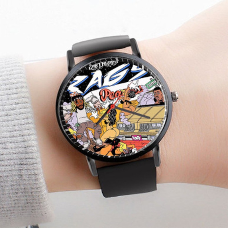 Pastele House Earth Gang Feat Mick Jenkins Watch Custom Unisex Black Quartz Watch Premium Gift Box Watches