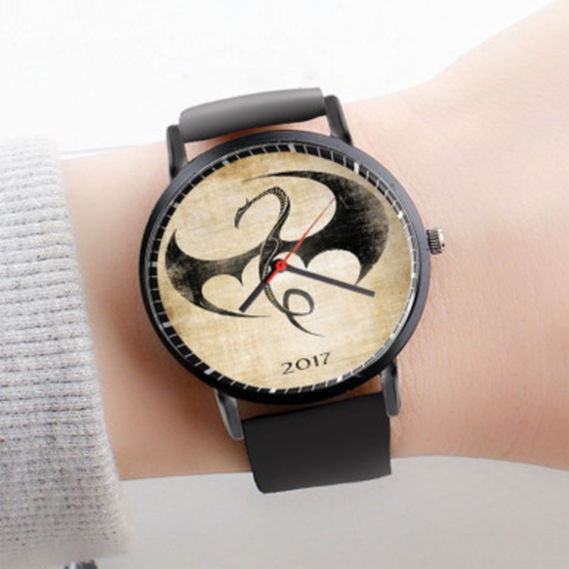 Pastele Iron Fist Marvel Watch Custom Unisex Black Quartz Watch Premium Gift Box Watches