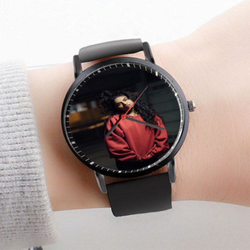 Pastele Jessie Reyez Watch Custom Unisex Black Quartz Watch Premium Gift Box Watches