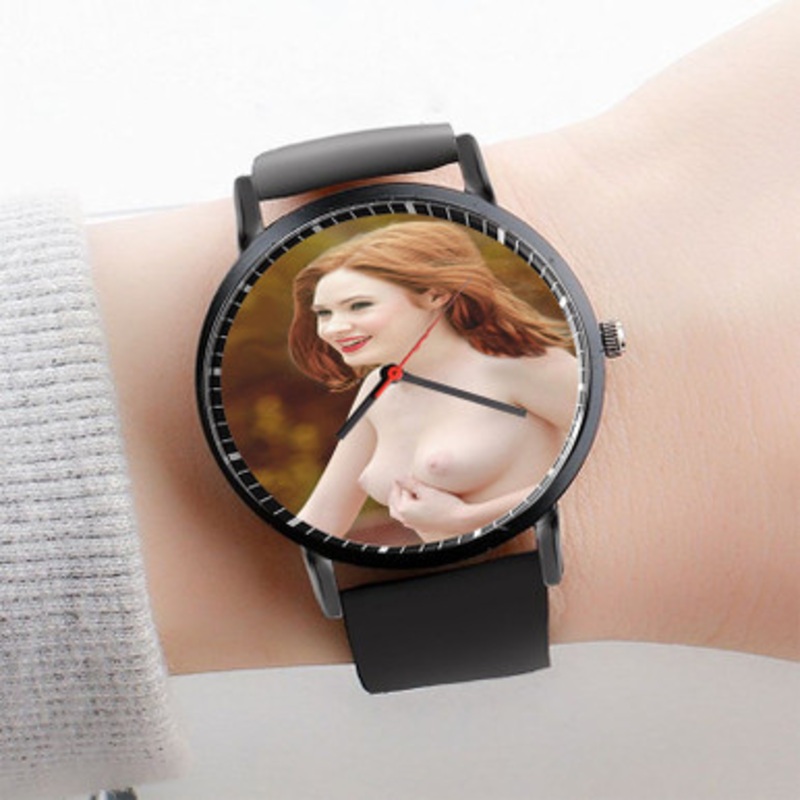 Pastele Karen Gillan Nebula Infinity Wars asli Watch Custom Unisex Black Quartz Watch Premium Gift Box Watches