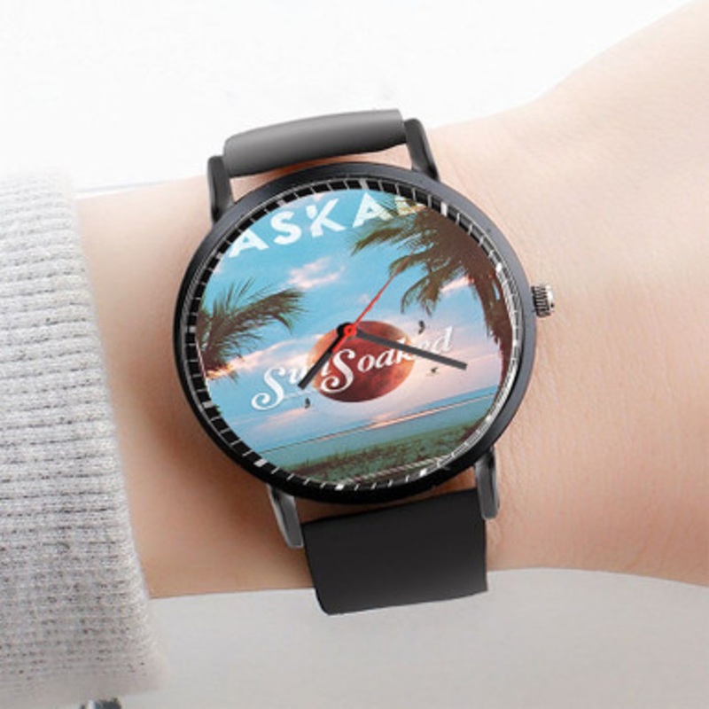 Pastele Kaskade Sun Soaked Watch Custom Unisex Black Quartz Watch Premium Gift Box Watches
