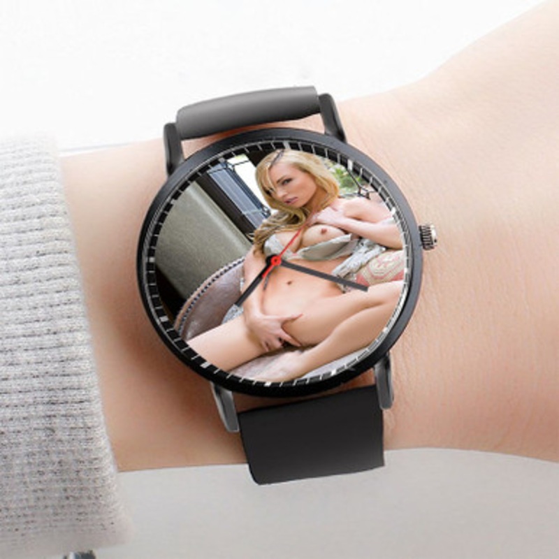 Pastele Kayden Kross Art Watch Custom Unisex Black Quartz Watch Premium Gift Box Watches