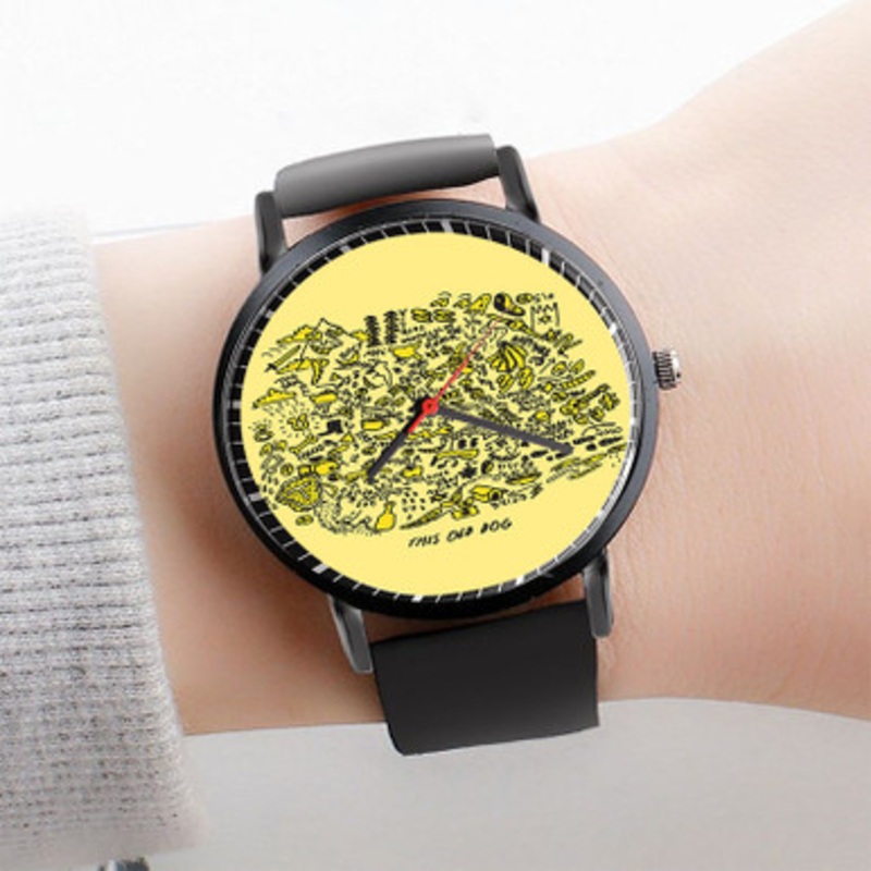 Pastele Mac De Marco This Old Dog Watch Custom Unisex Black Quartz Watch Premium Gift Box Watches