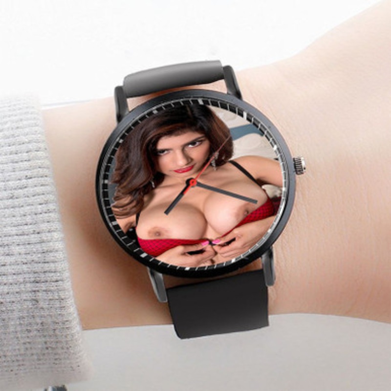 Pastele Mia Khalifa Watch Custom New Unisex Black Quartz Watch Premium Gift Box Watches