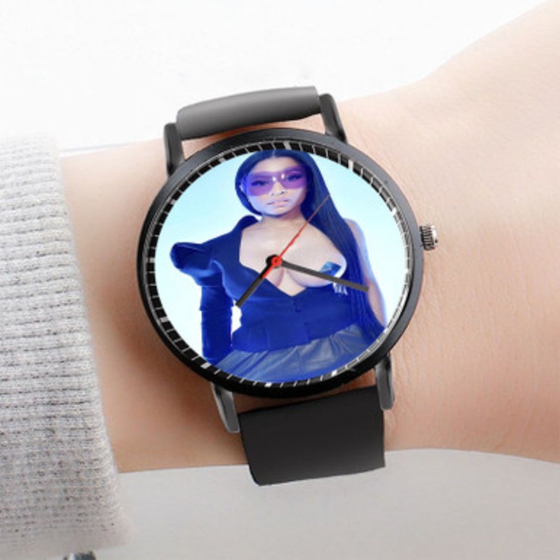 Pastele Nicki Minaj Watch Custom Unisex Black Quartz Watch Premium Gift Box Watches