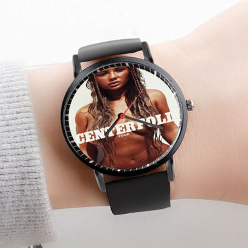 Pastele Niykee Heaton Centerfold Tour Watch Custom Unisex Black Quartz Watch Premium Gift Box Watches