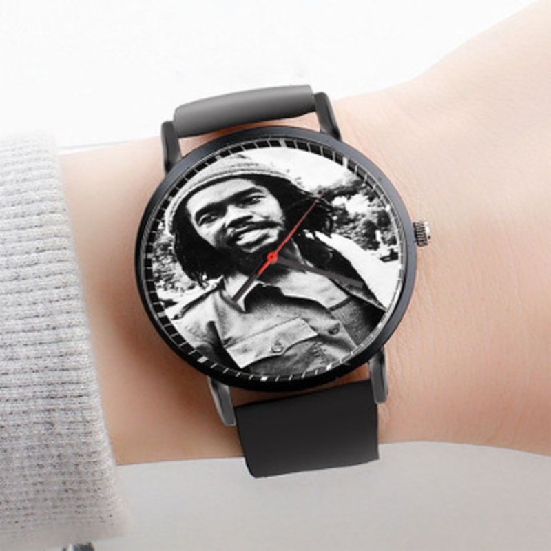 Pastele Peter Tosh Watch Custom Unisex Black Quartz Watch Premium Gift Box Watches