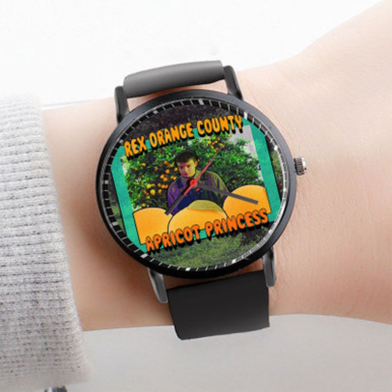 Pastele Rex Orange County Watch Custom Unisex Black Quartz Watch Premium Gift Box Watches