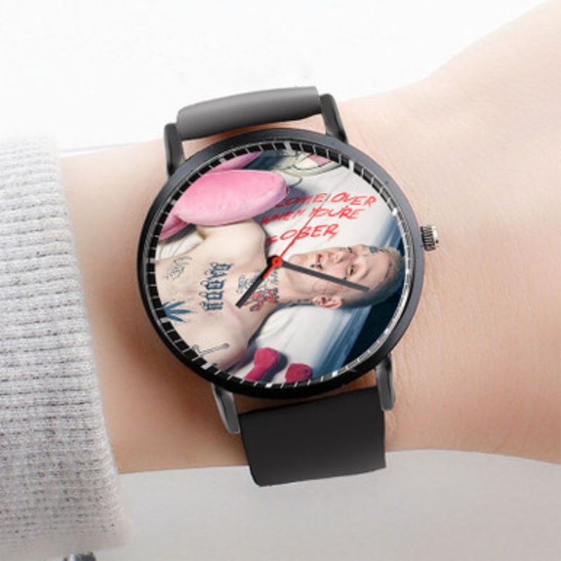 Pastele Save That Shit Lil Peep Watch Custom Unisex Black Quartz Watch Premium Gift Box Watches