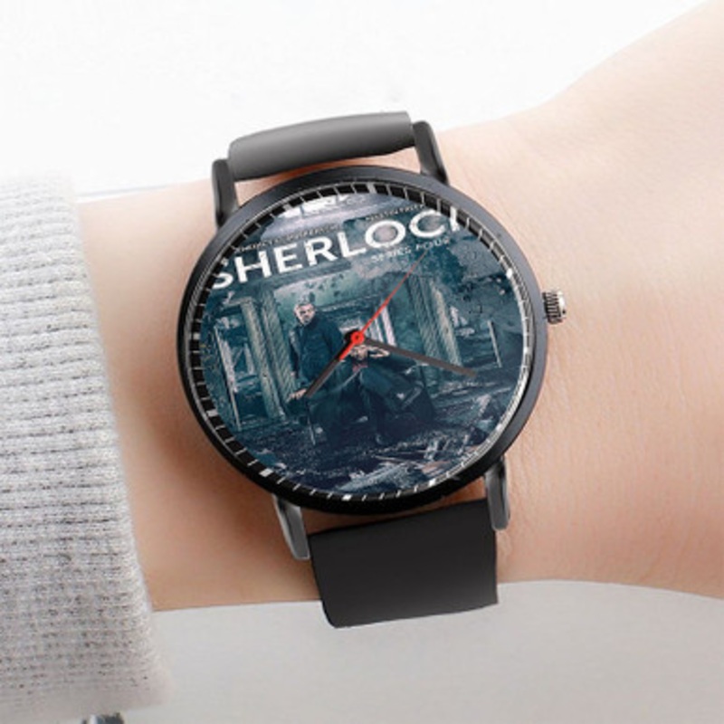 Pastele Sherlock Series 4 Watch Custom Unisex Black Quartz Watch Premium Gift Box Watches