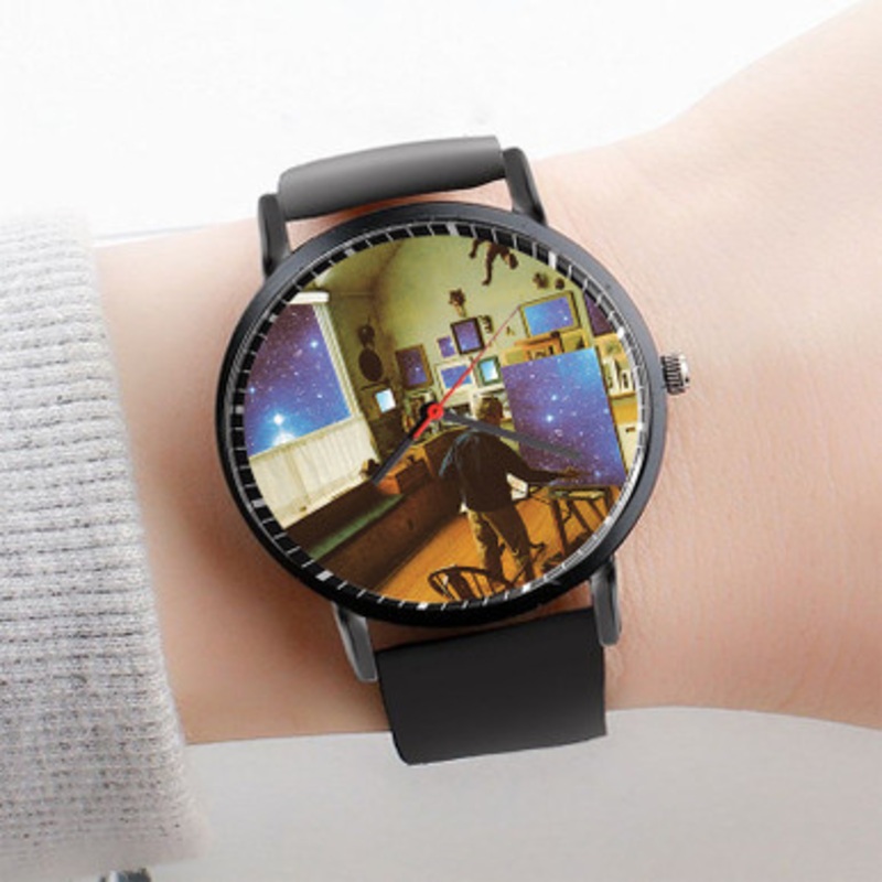Pastele STRFKR Open Your Eyes Watch Custom Unisex Black Quartz Watch Premium Gift Box Watches