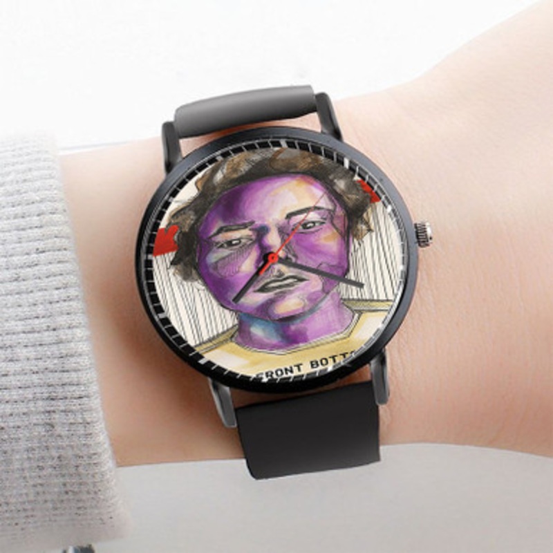 Pastele The Front Bottoms Watch Custom Unisex Black Quartz Watch Premium Gift Box Watches
