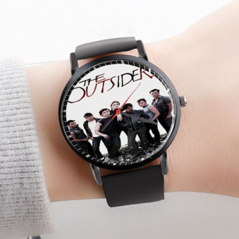 Pastele The Outsiders Watch Custom Unisex Black Quartz Watch Premium Gift Box Watches