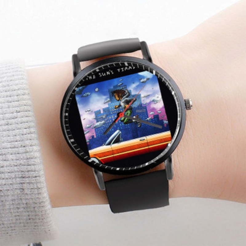 Pastele The Sun s Trade Isaiah Rashad Watch Custom Unisex Black Quartz Watch Premium Gift Box Watches