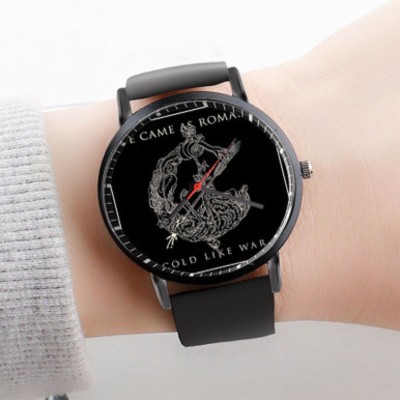 Pastele We Came as Romans Watch Custom Unisex Black Quartz Watch Premium Gift Box Watches