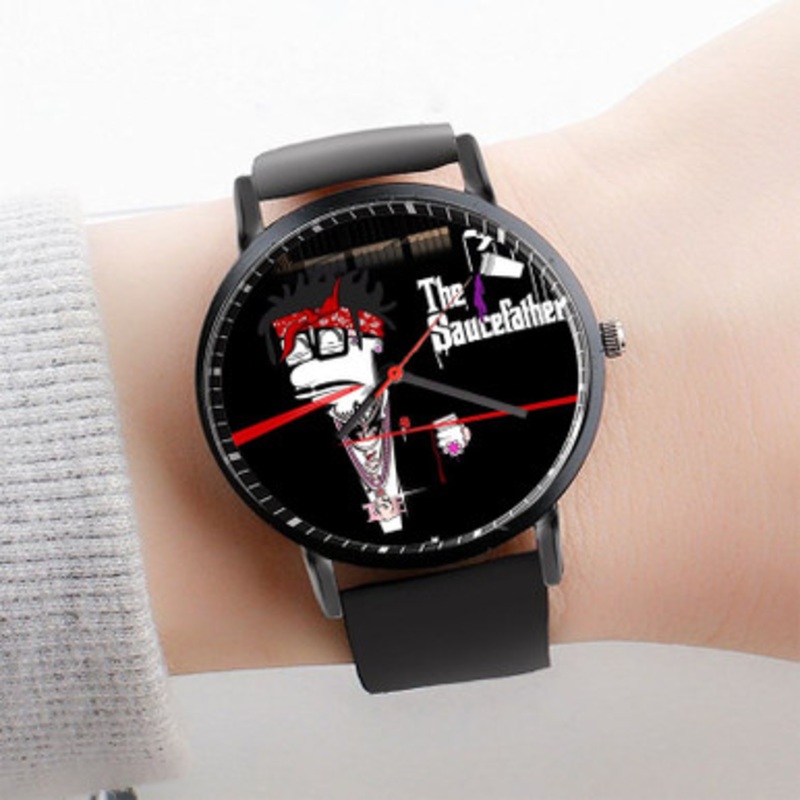 Pastele We Did It Sauce Walka Watch Custom Unisex Black Quartz Watch Premium Gift Box Watches