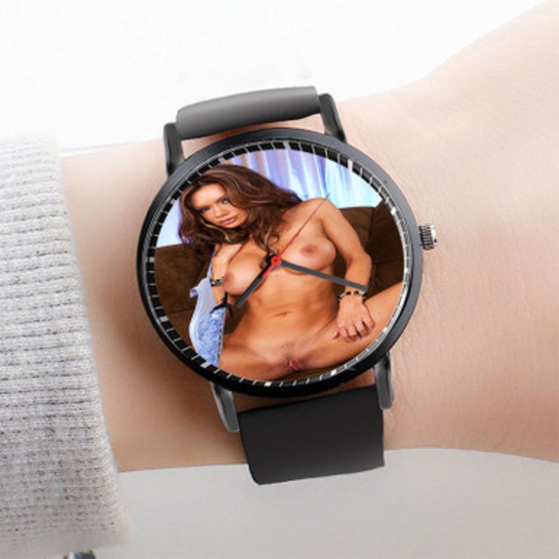 Pastele Crissy Moran Watch Custom Unisex Black Quartz Watch Premium Gift Box Watches