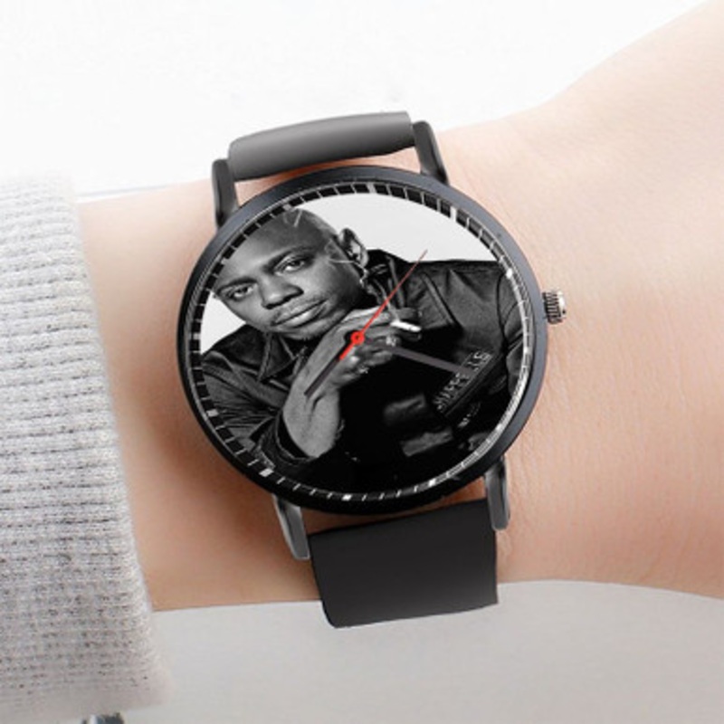 Pastele Dave Chappelle Watch Custom Unisex Black Quartz Watch Premium Gift Box Watches