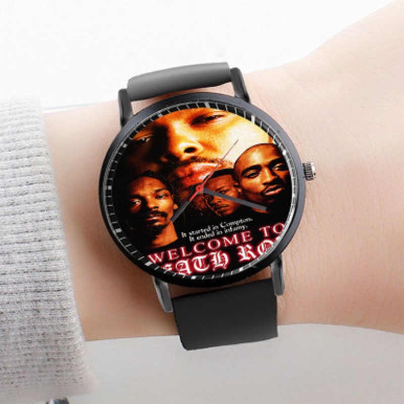 Pastele Death Row Record Watch Custom Unisex Black Quartz Watch Premium Gift Box Watches