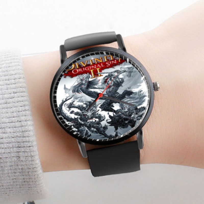 Pastele Divinity Original Sin 2 Watch Custom Unisex Black Quartz Watch Premium Gift Box Watches