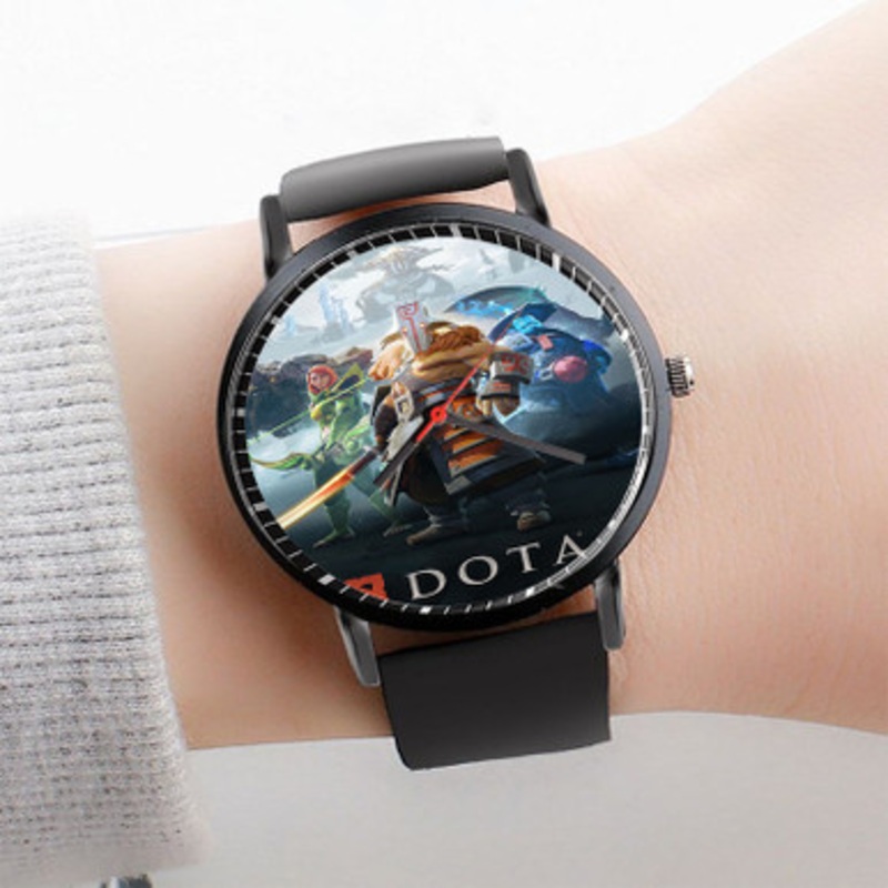 Pastele DOta 2 Watch Custom Unisex Black Quartz Watch Premium Gift Box Watches