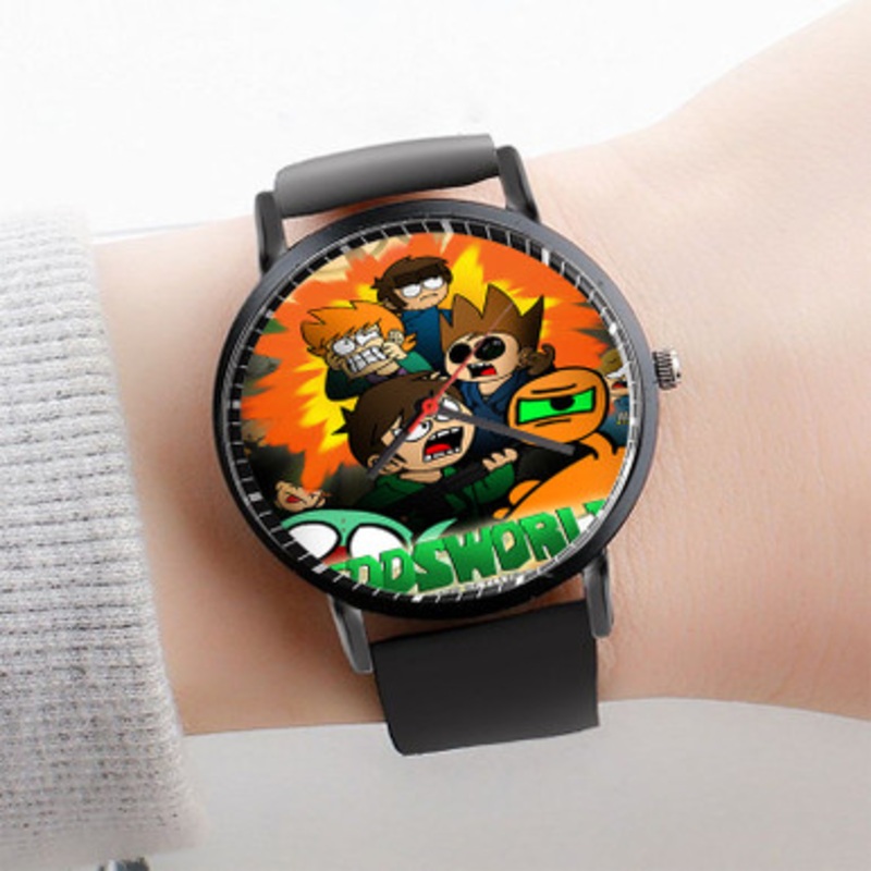 Pastele Eddsworld Art Watch Custom Unisex Black Quartz Watch Premium Gift Box Watches