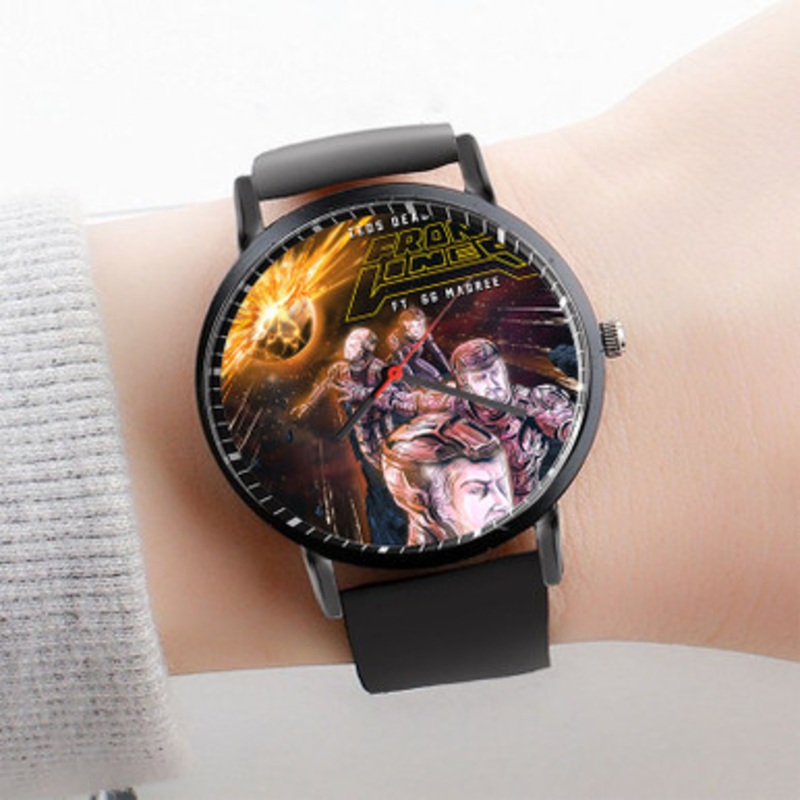 Pastele Frontlines ft GG Magree Zeds Dead x NGHTMRE Watch Custom Unisex Black Quartz Watch Premium Gift Box Watches