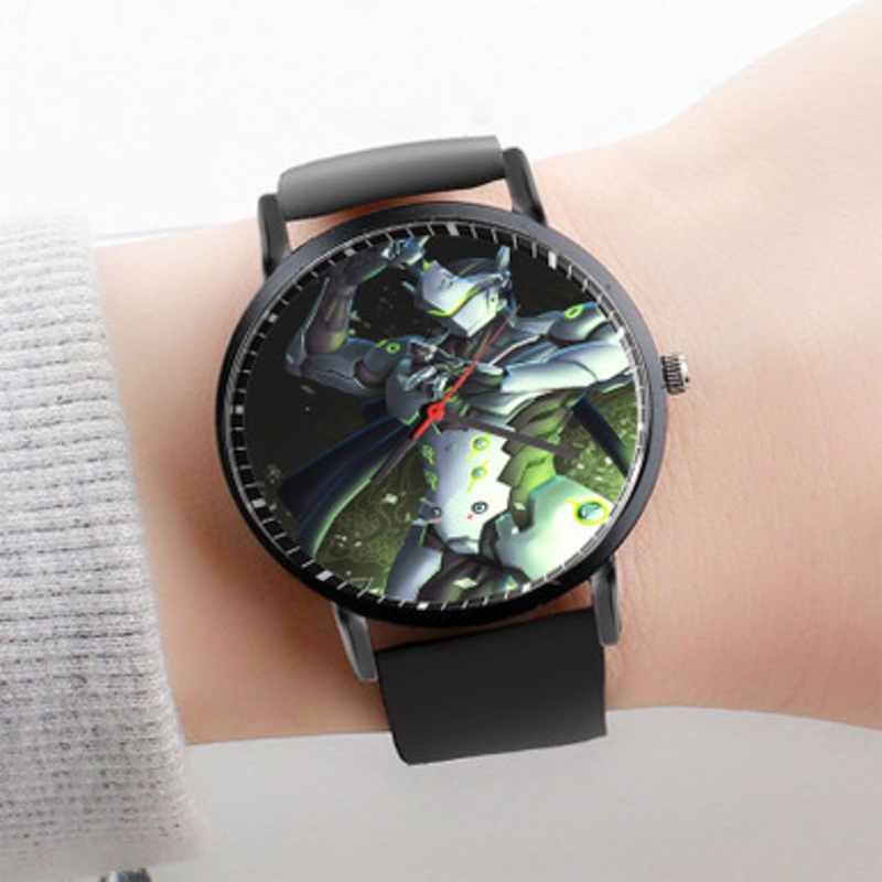 Pastele Genji Watch Custom Unisex Black Quartz Watch Premium Gift Box Watches