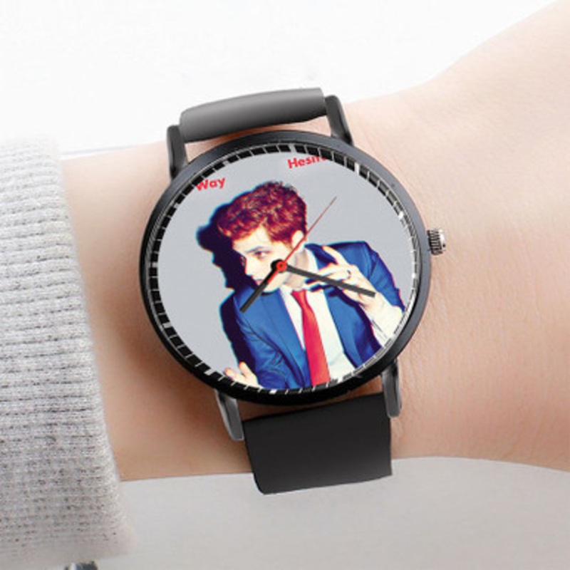 Pastele Gerard Way Hesitant Alien Watch Custom Unisex Black Quartz Watch Premium Gift Box Watches