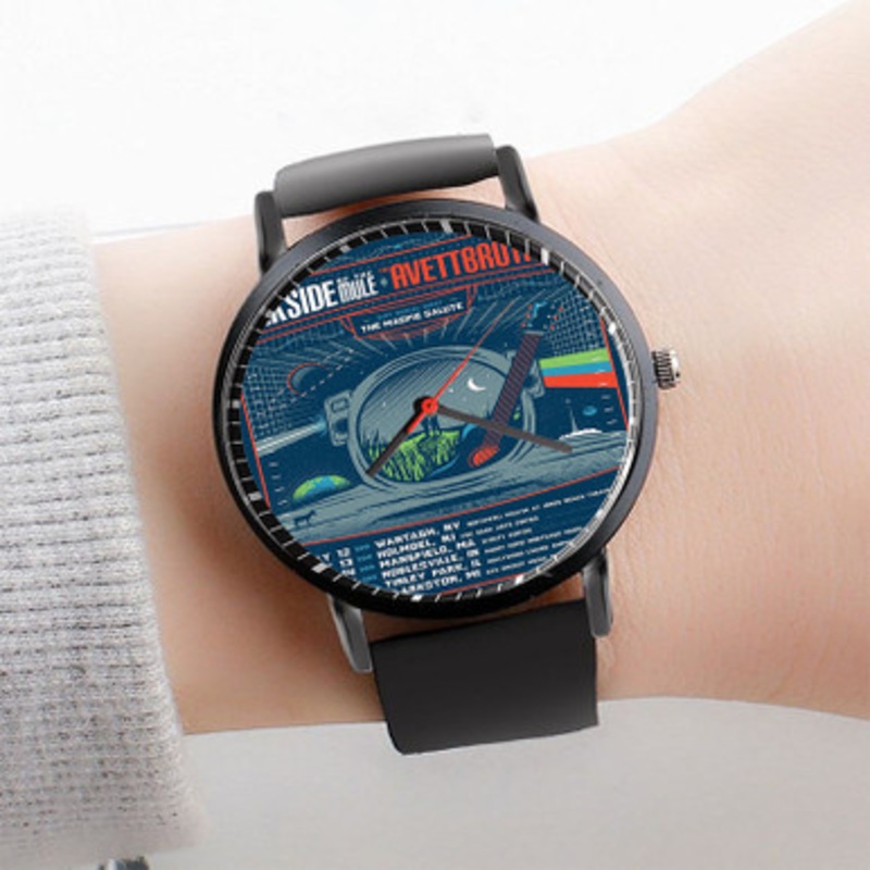 Pastele Gov t Mule s Dark Side Of The Mule The Avett Brothers Watch Custom Unisex Black Quartz Watch Premium Gift Box Watches