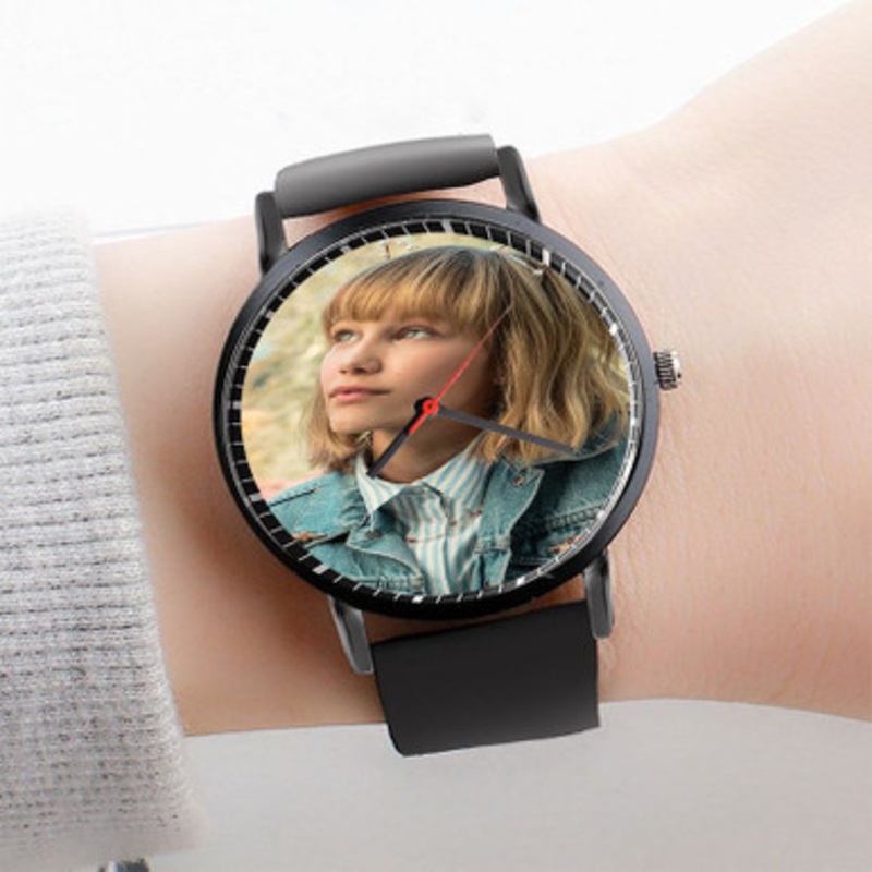 Pastele Grace Vander Waal Art Watch Custom Unisex Black Quartz Watch Premium Gift Box Watches