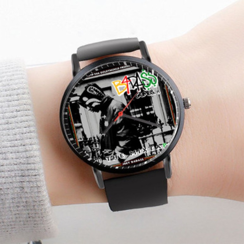 Pastele Joey Badass Watch Custom Unisex Black Quartz Watch Premium Gift Box Watches