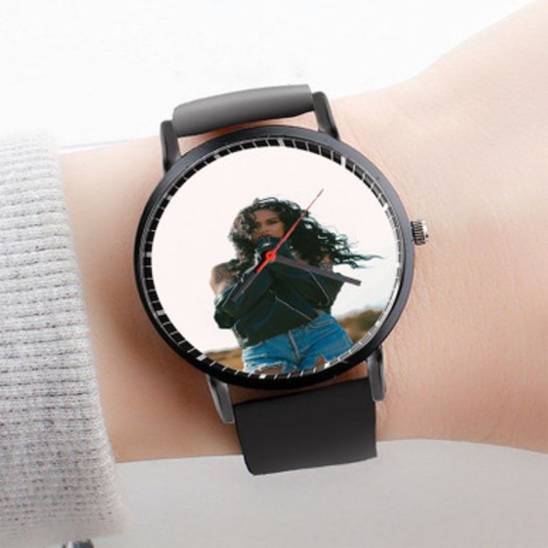 Pastele Kehlani Watch Custom Unisex Black Quartz Watch Premium Gift Box Watches